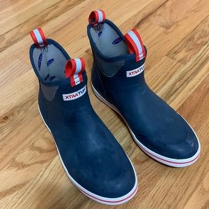 Xtra Tuf low deck boots, worn once, had to buy larger size